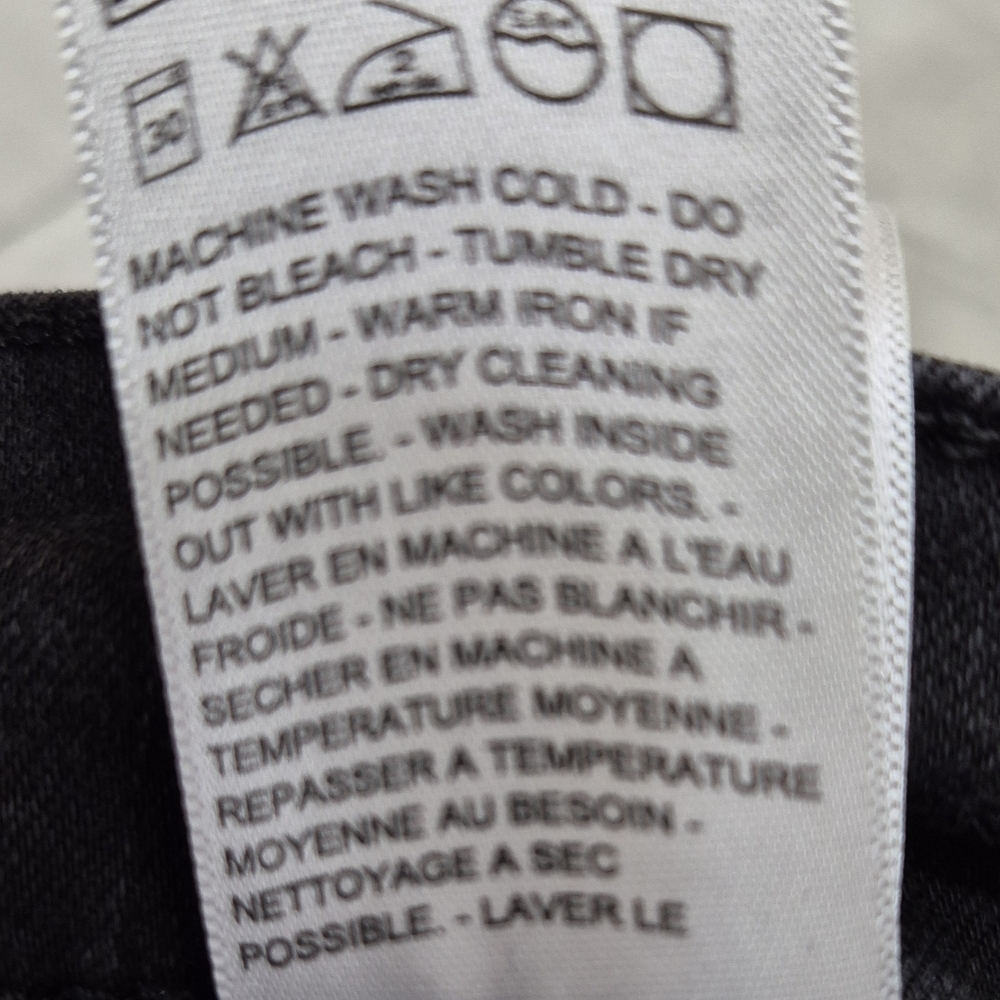 Levi's Classic Straight black jeans women's 14 short mid rise stretch - Picture 10 of 13